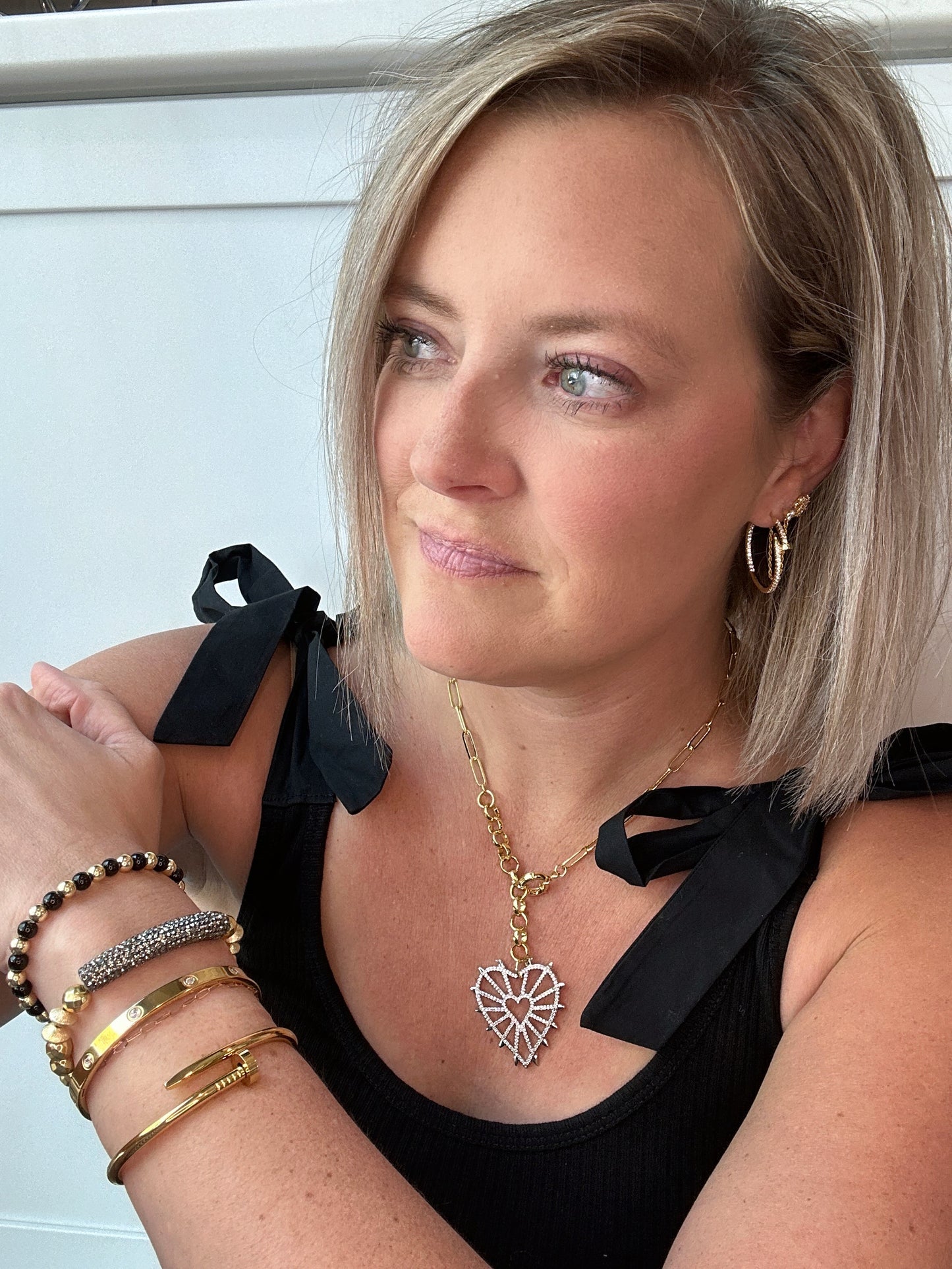 Wrist Candy Gold Black Bracelet