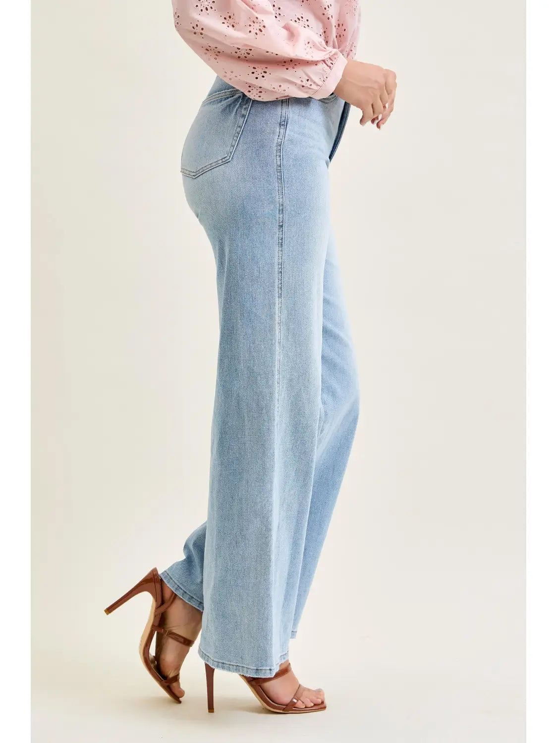 Judy Blue High-Waisted Retro Wide-Leg Jeans