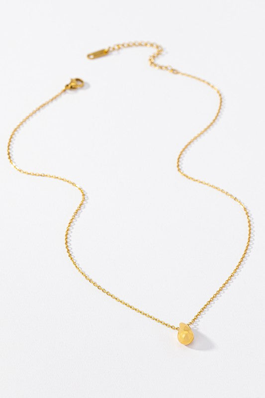 Small Teardrop Necklace in Gold