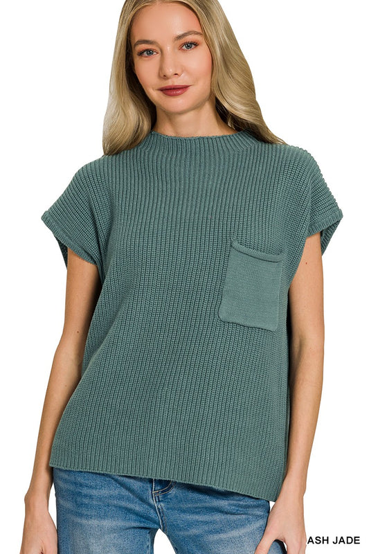 Mock Neck Knit Top