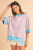 Oversized Striped Cuteness Top