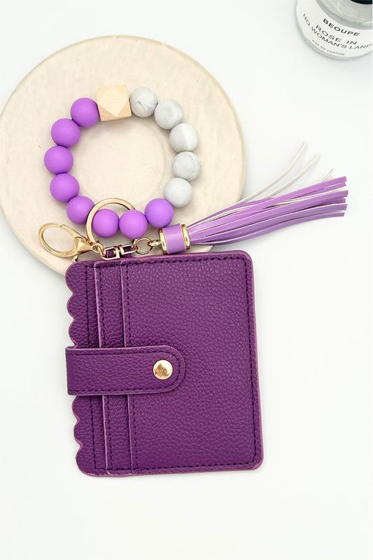 Purple Keychain Wallet