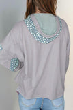 Star Patchwork Hoodie in Blue (FINAL SALE ITEM)