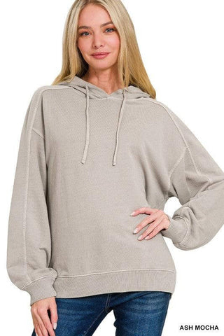 Terry Hoodie in Ash Mocha (FINAL SALE ITEM)