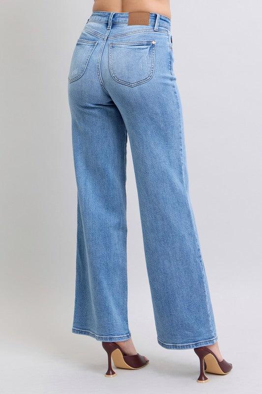 Maggie High Waist Wide Leg Judy Blue Jeans