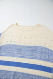 Hollow Out Puff Sleeve Sweater