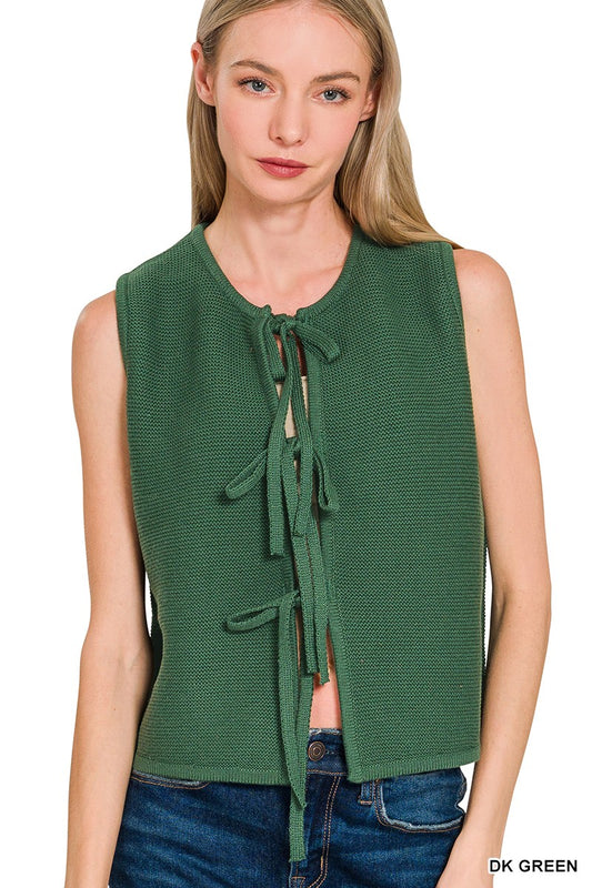 Green Tie Vest