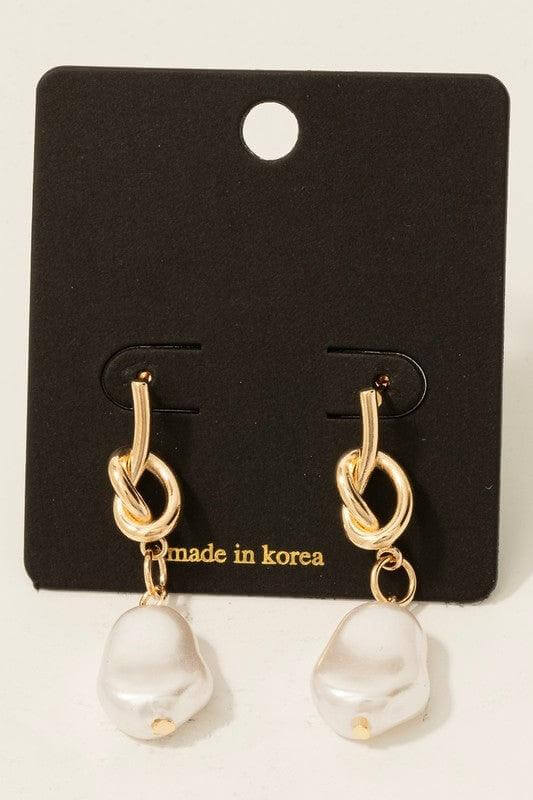 Pearl Knot Earrings (FINAL SALE ITEM)