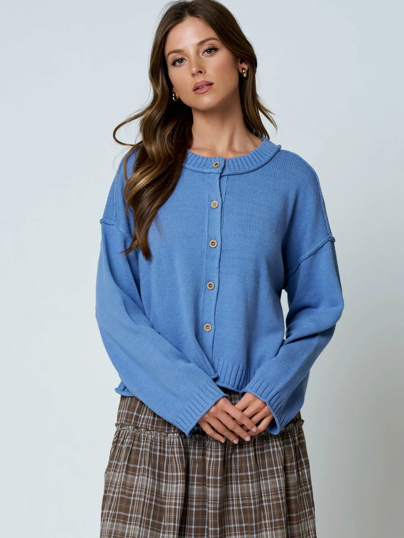 Dusty Blue Cardigan