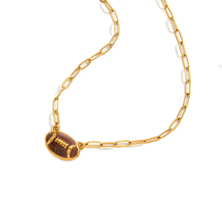 Football Chain Necklace
