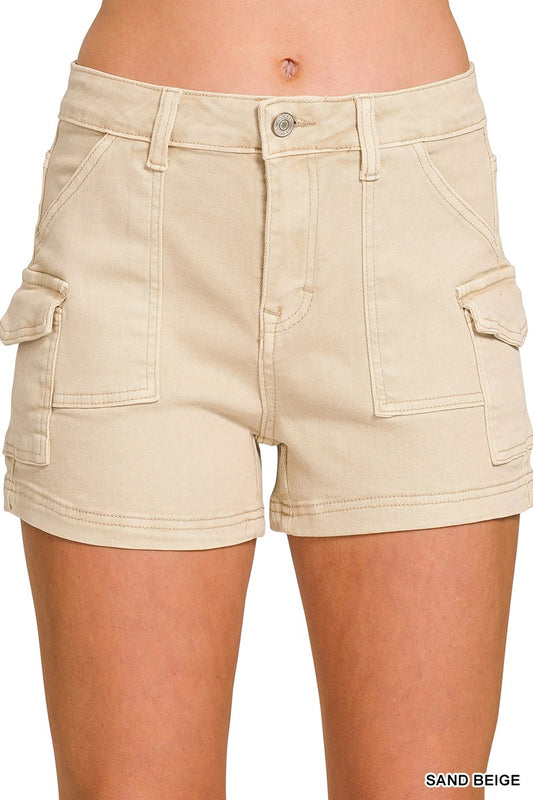 Khaki Cargo Shorts