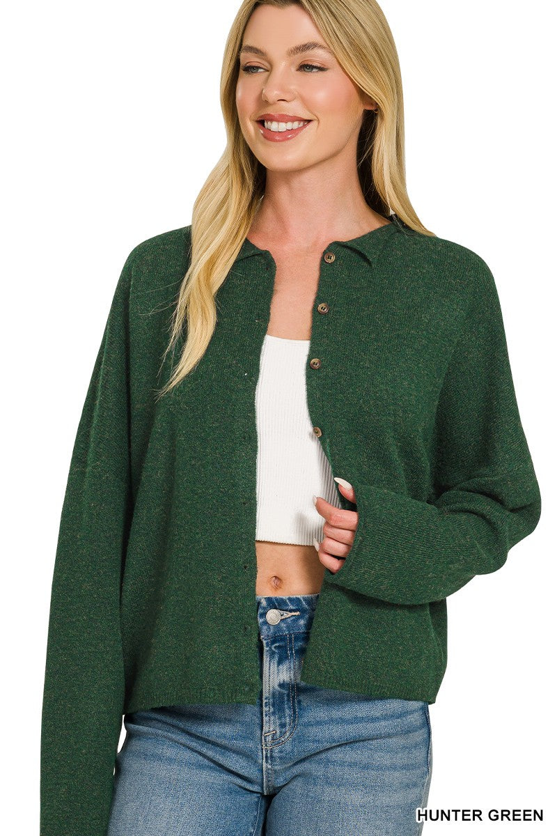 Hunter Green Cardigan