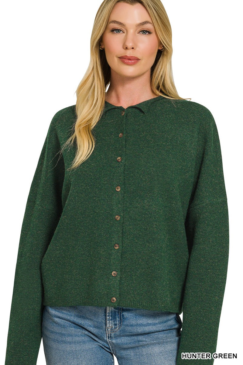 Hunter Green Cardigan