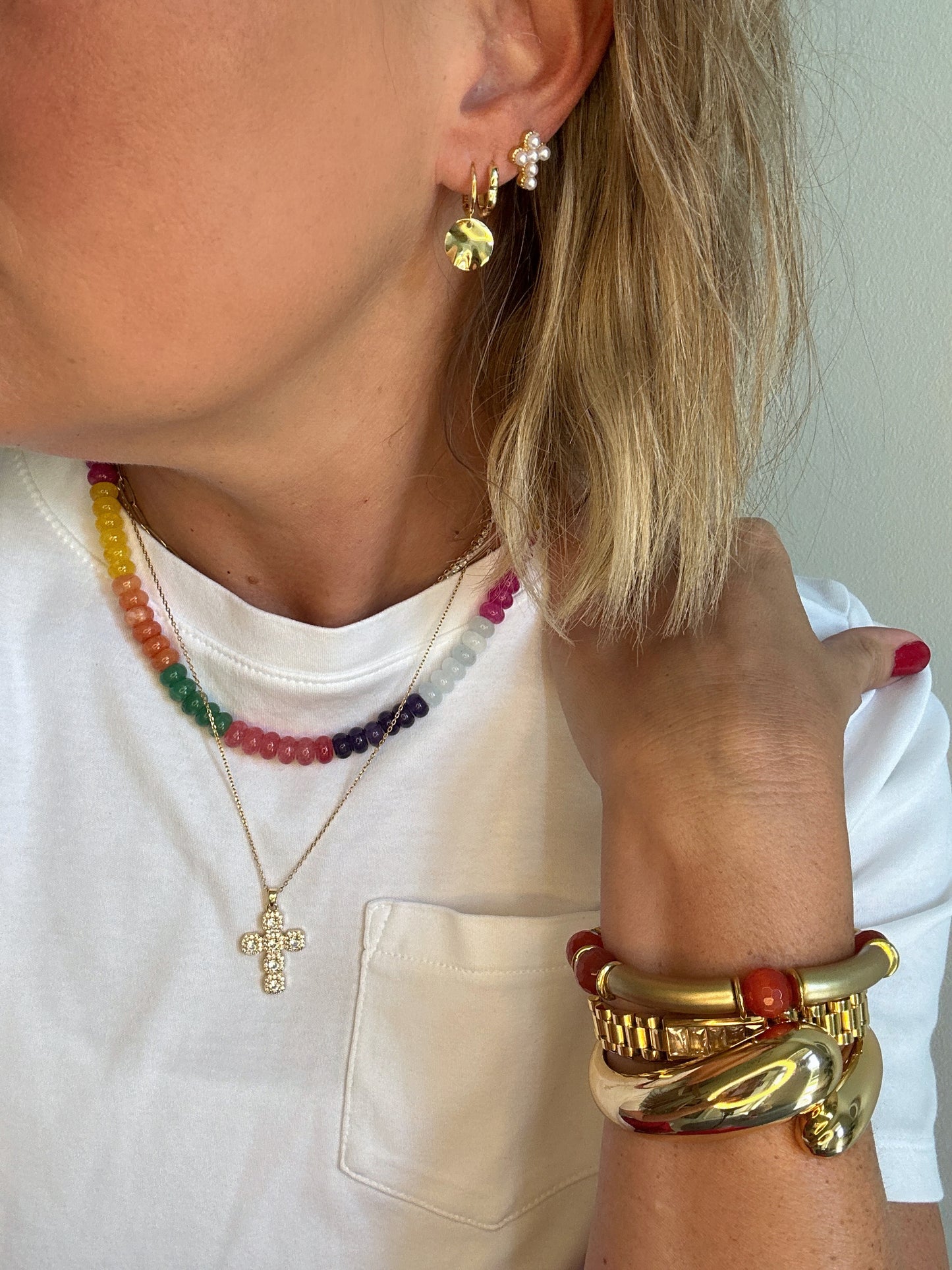 Gold Hinged Bracelet