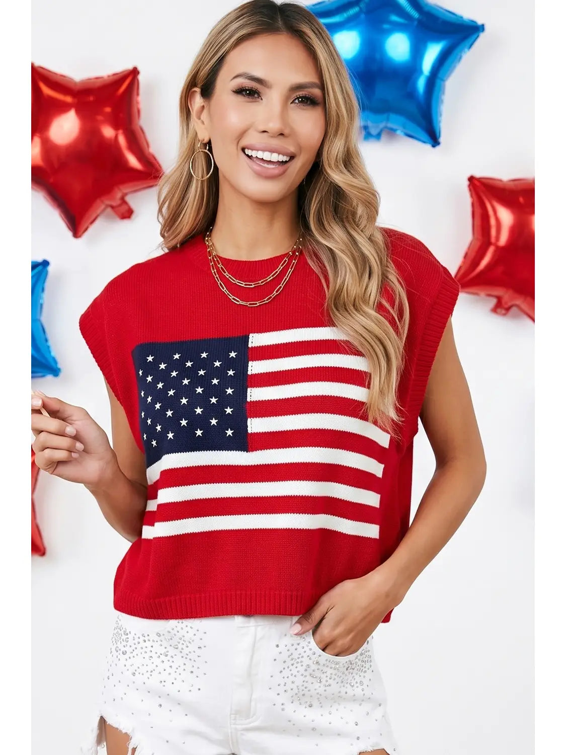 Red Flag Dolman Sweater