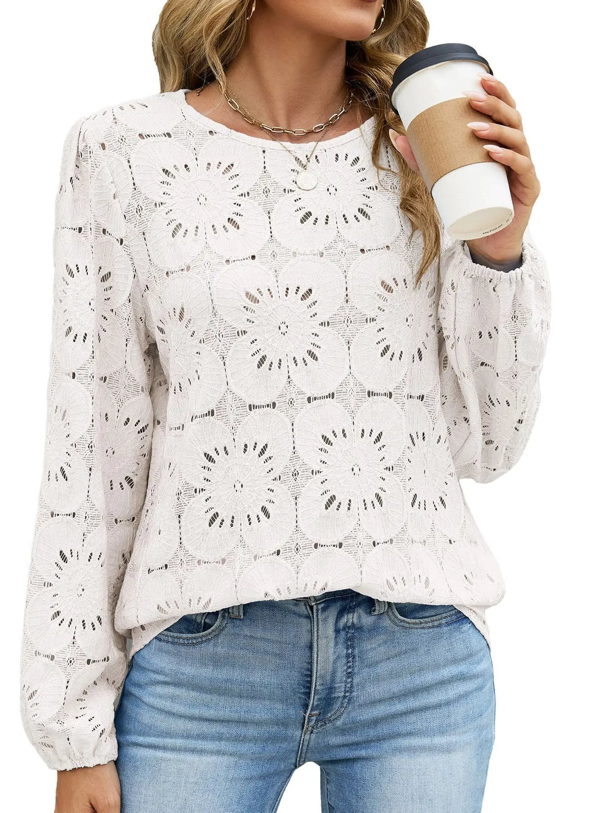 Eyelet Lace Top