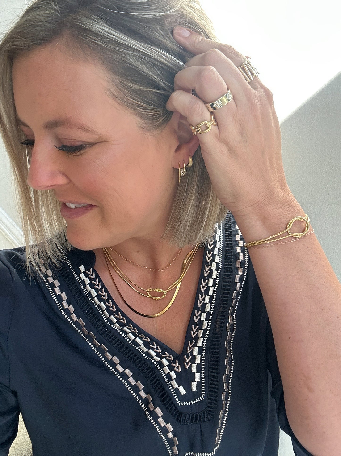 Everyday Ridged Hoops