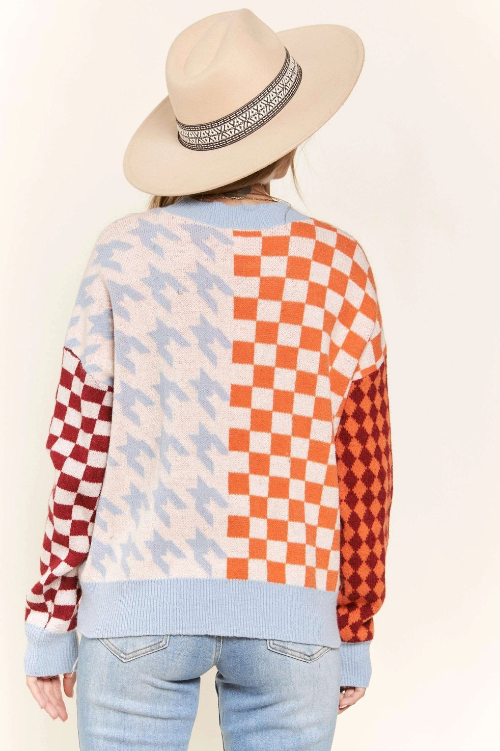 Multicolor Patterned Sweater