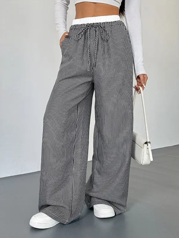 Striped Wide Leg Pant