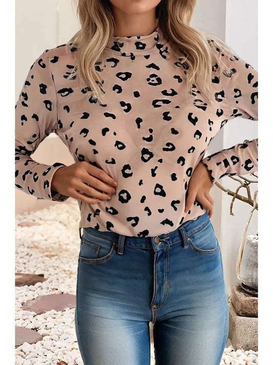 Leopard Mesh Bodysuit