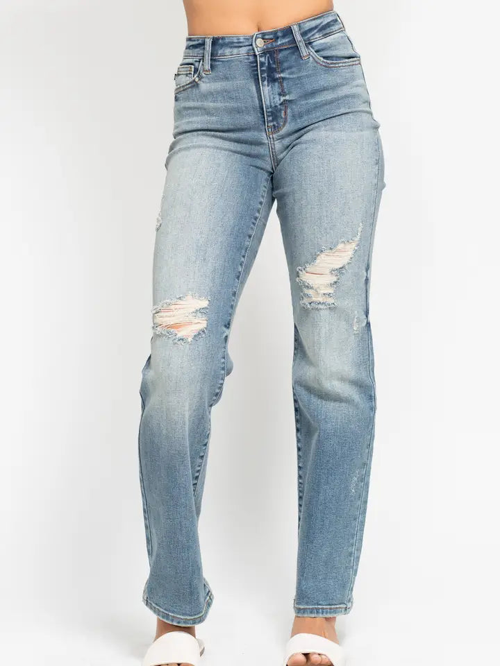 Ripped Dad Judy Blue Jeans