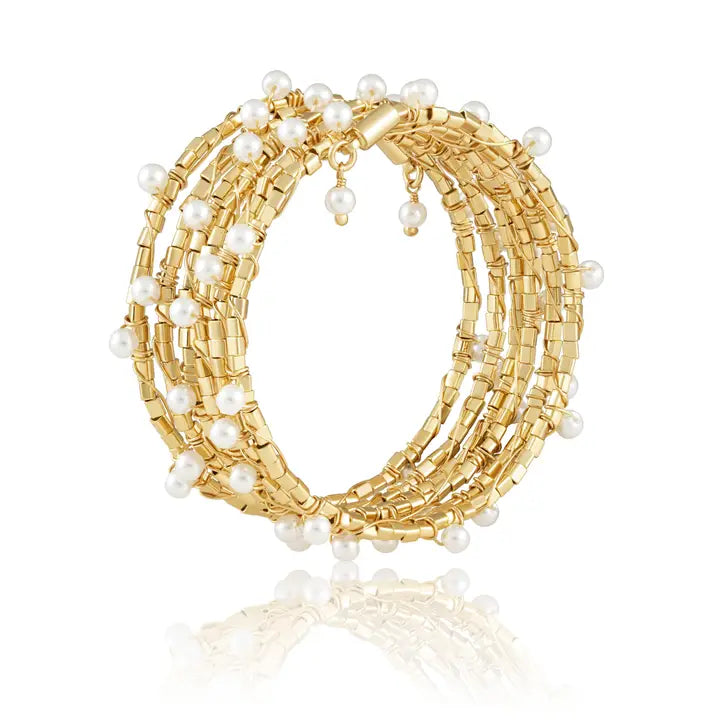Blake Pearl Wrap Bracelet