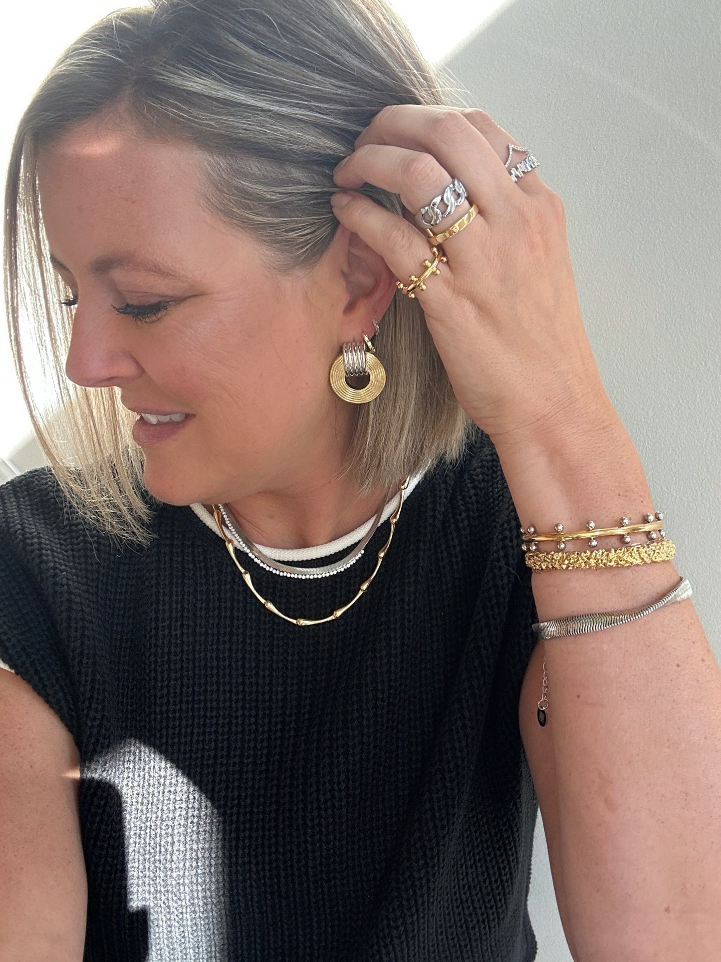 Dashing in Silver Necklace