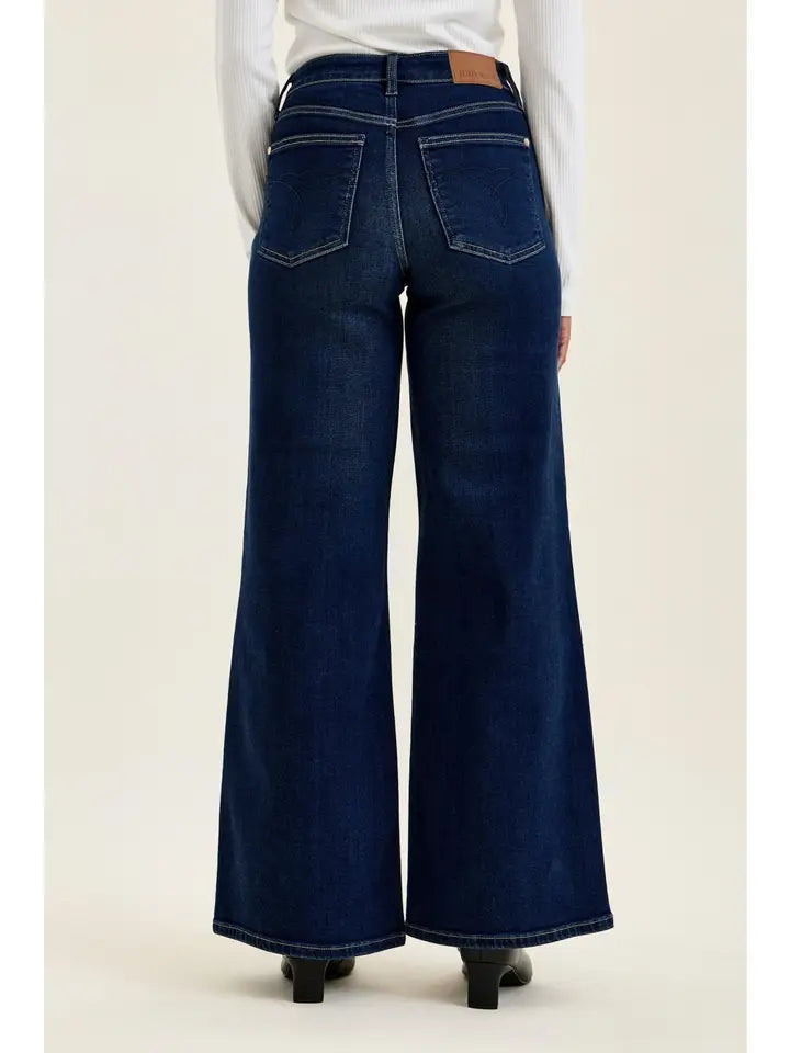 Judy Blue Dark Wide Leg Jeans