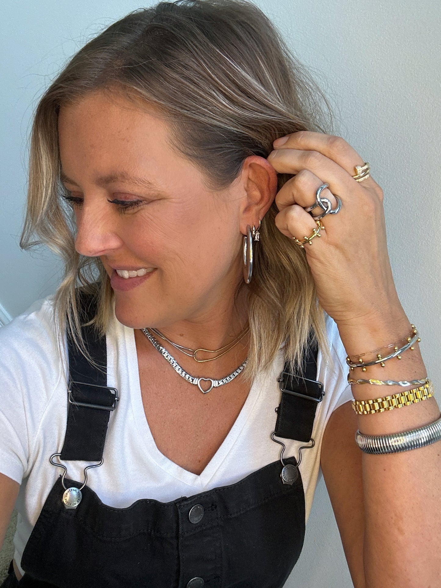 Thick Silver Owen Hoops