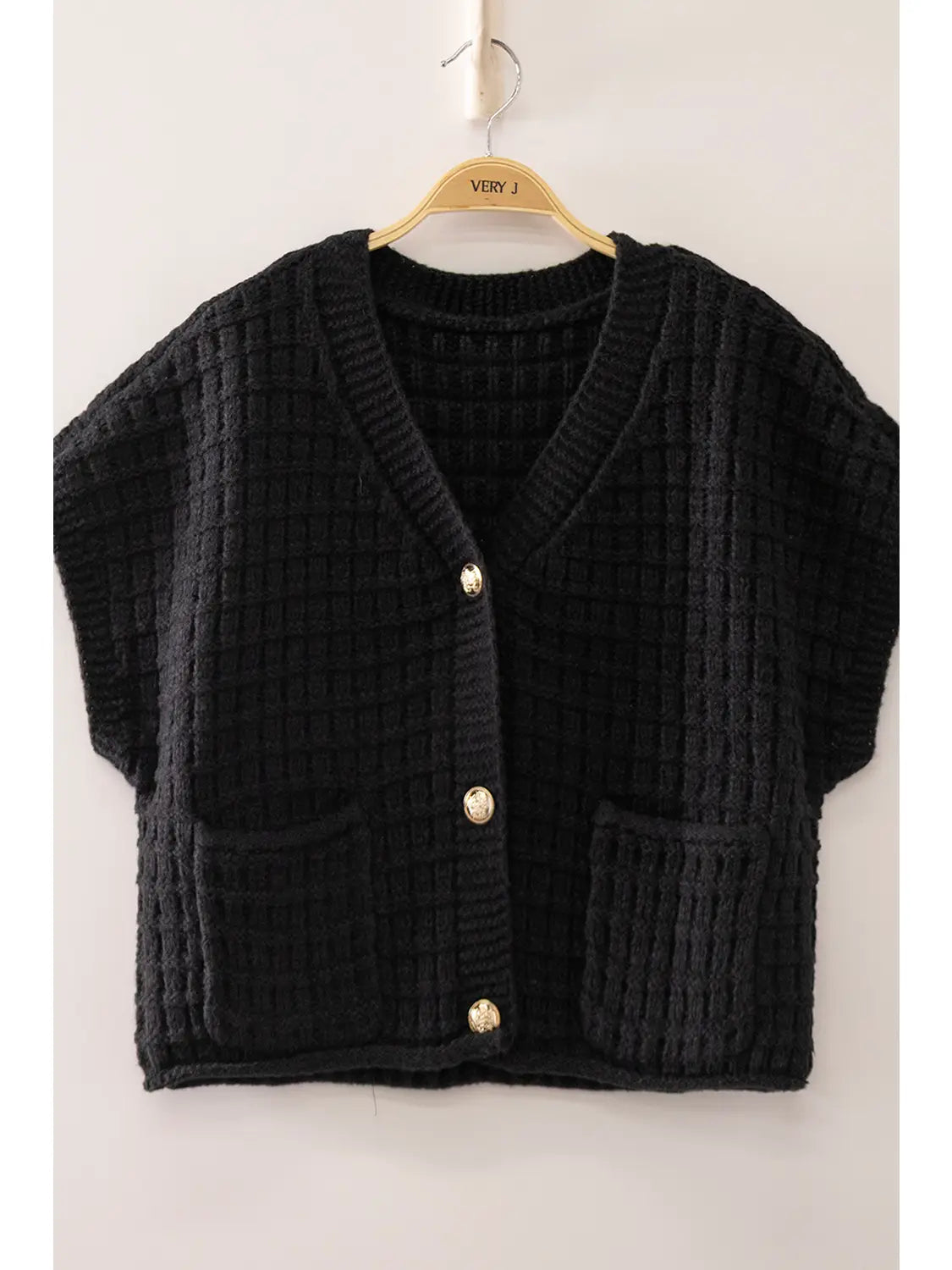 Waffle Knit Cardigan