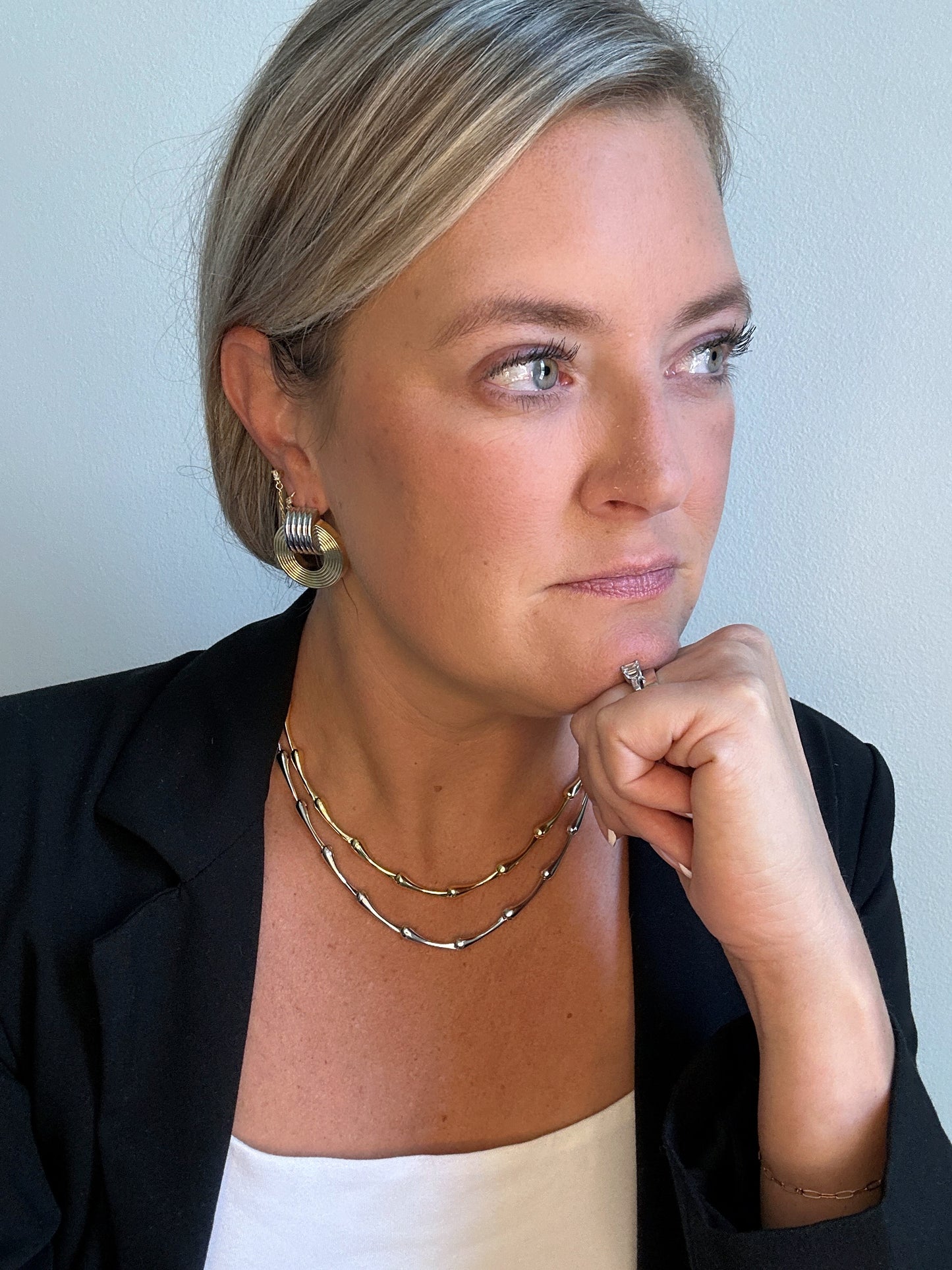 Dashing in Silver Necklace