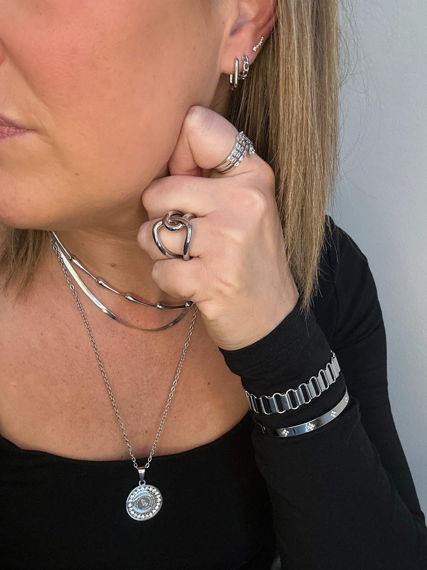 Interlock Silver Ring