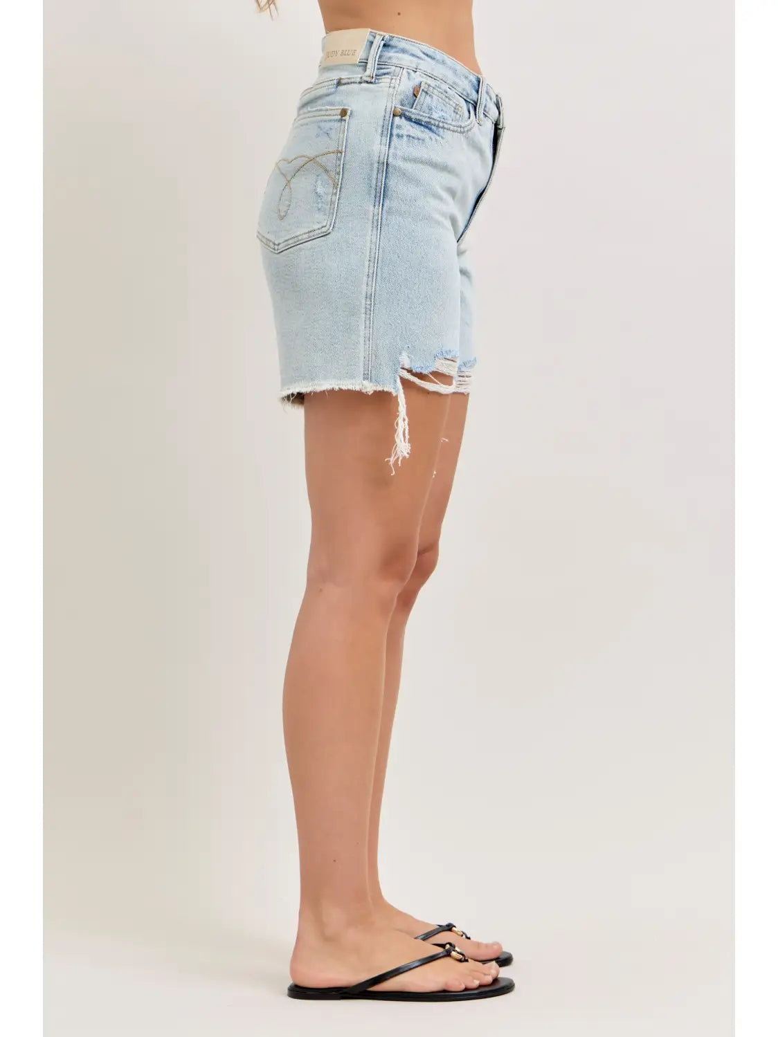 Judy Blue Dad Ripped Shorts