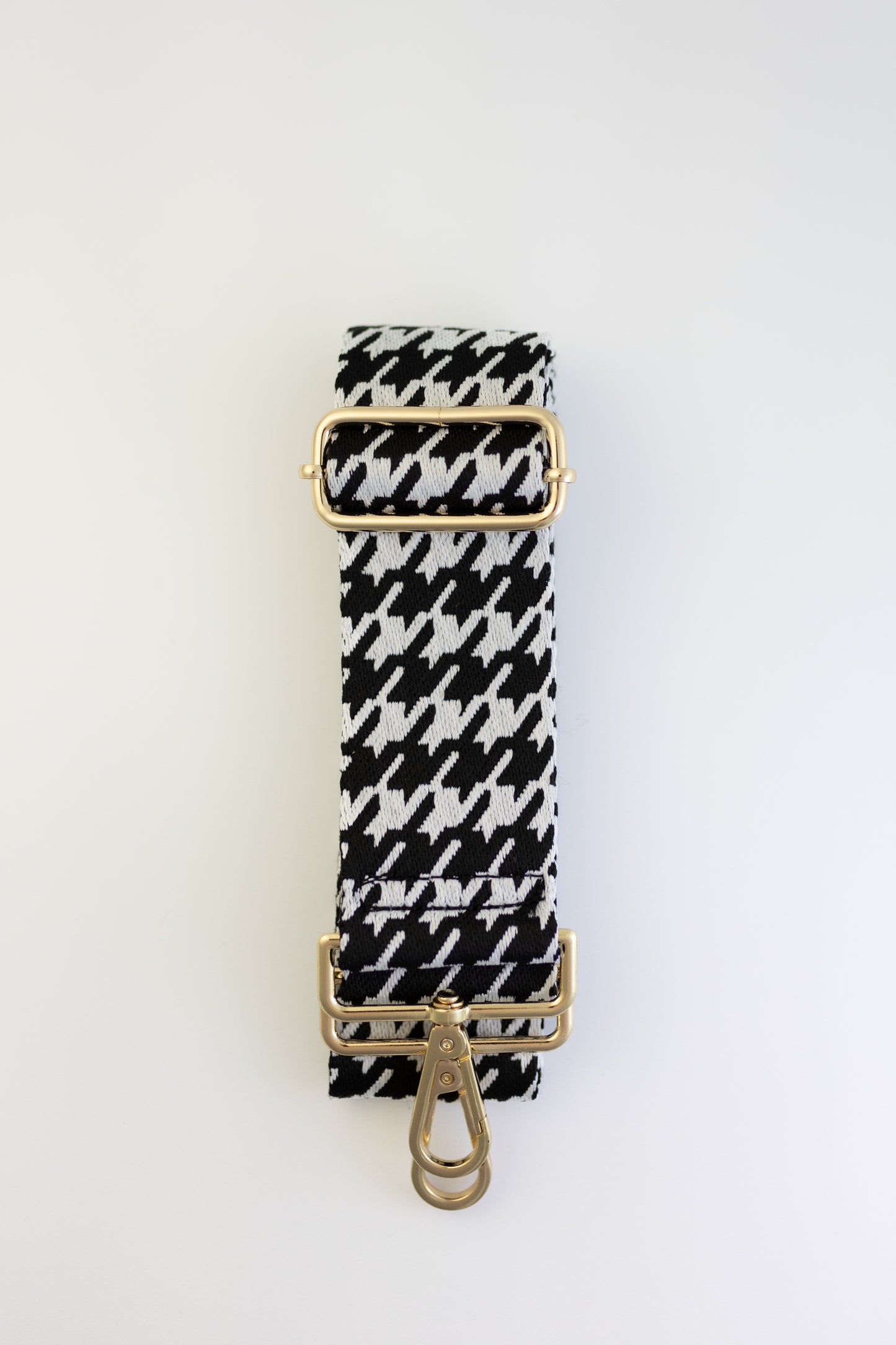Black and White Houndstooth Strap