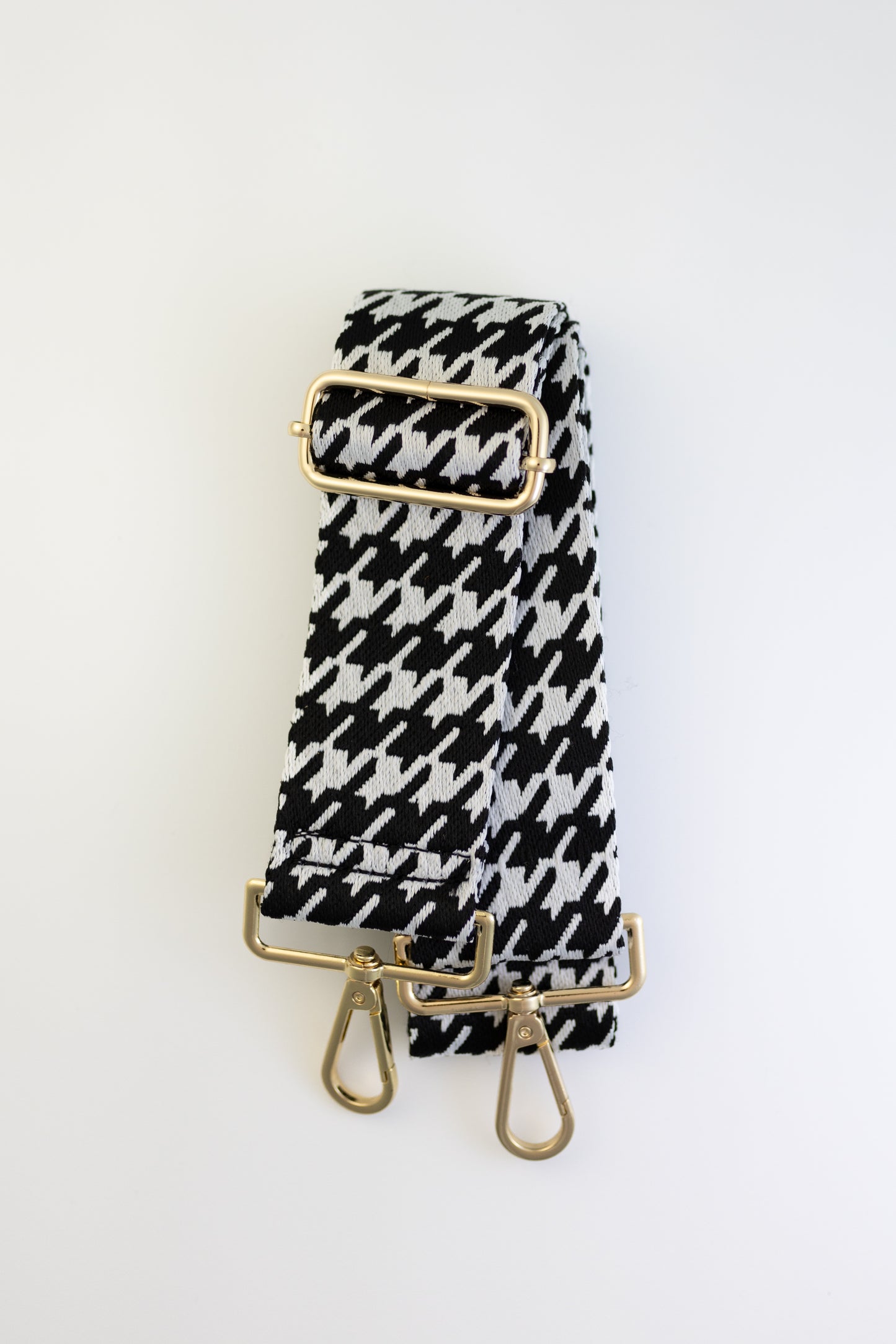 Black and White Houndstooth Strap