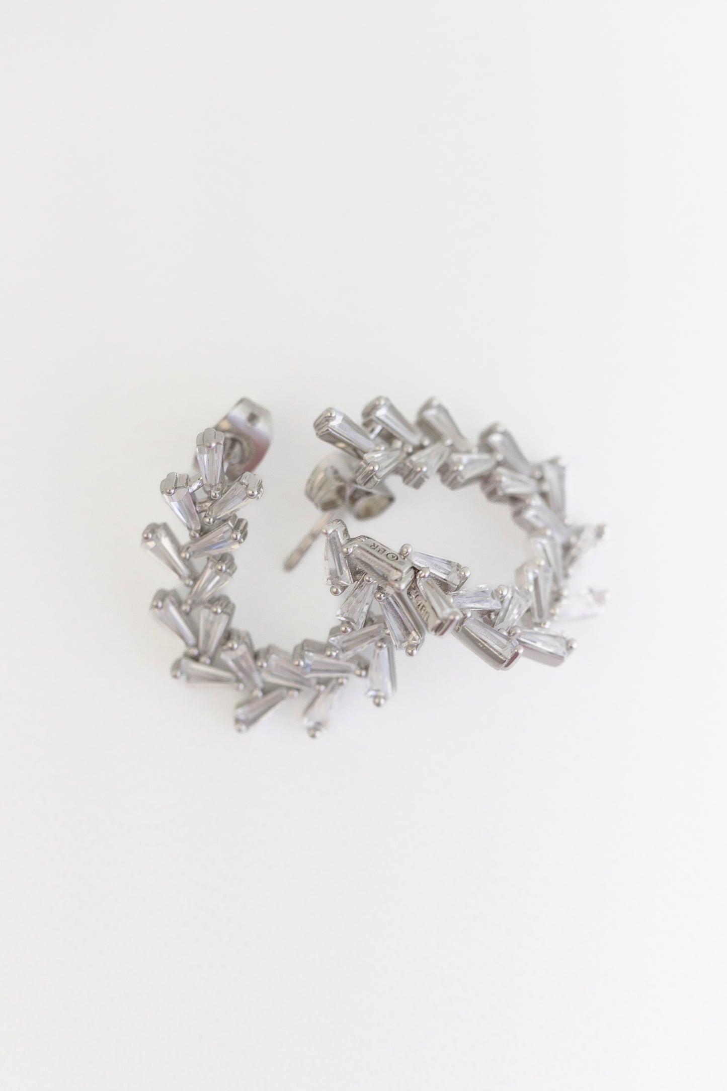 Shiny Baguette Earring