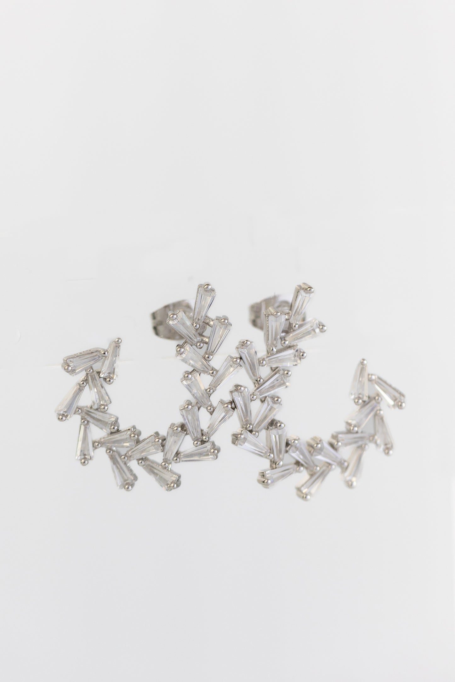 Shiny Baguette Earring