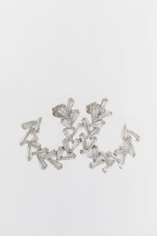 Shiny Baguette Earring