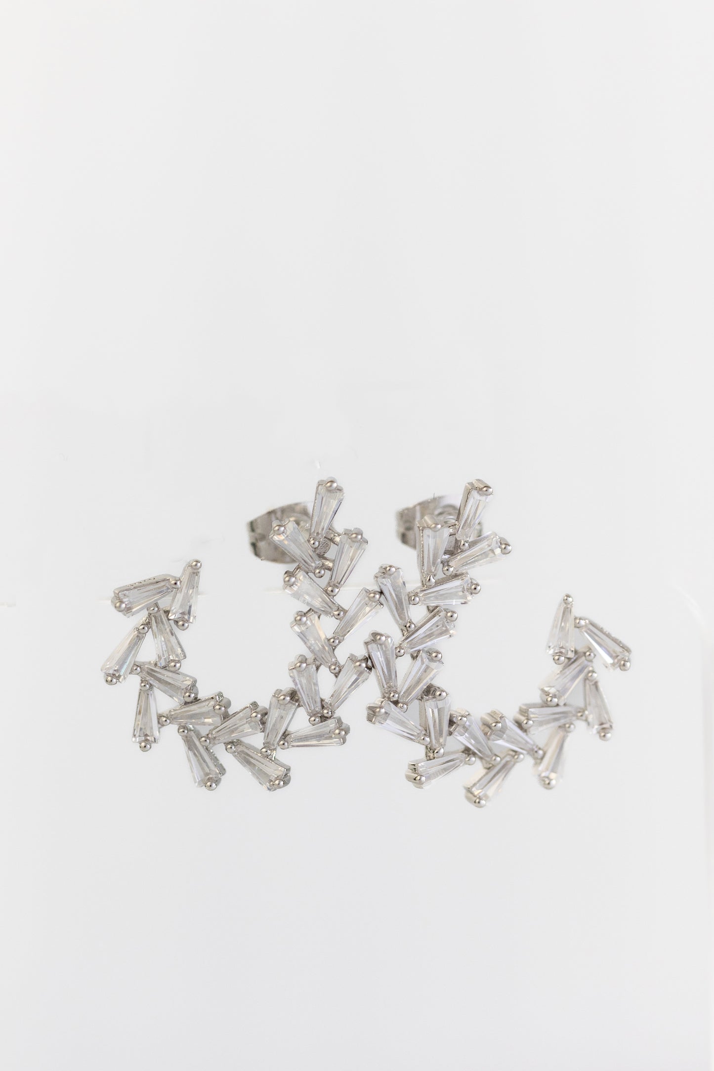 Shiny Baguette Earring