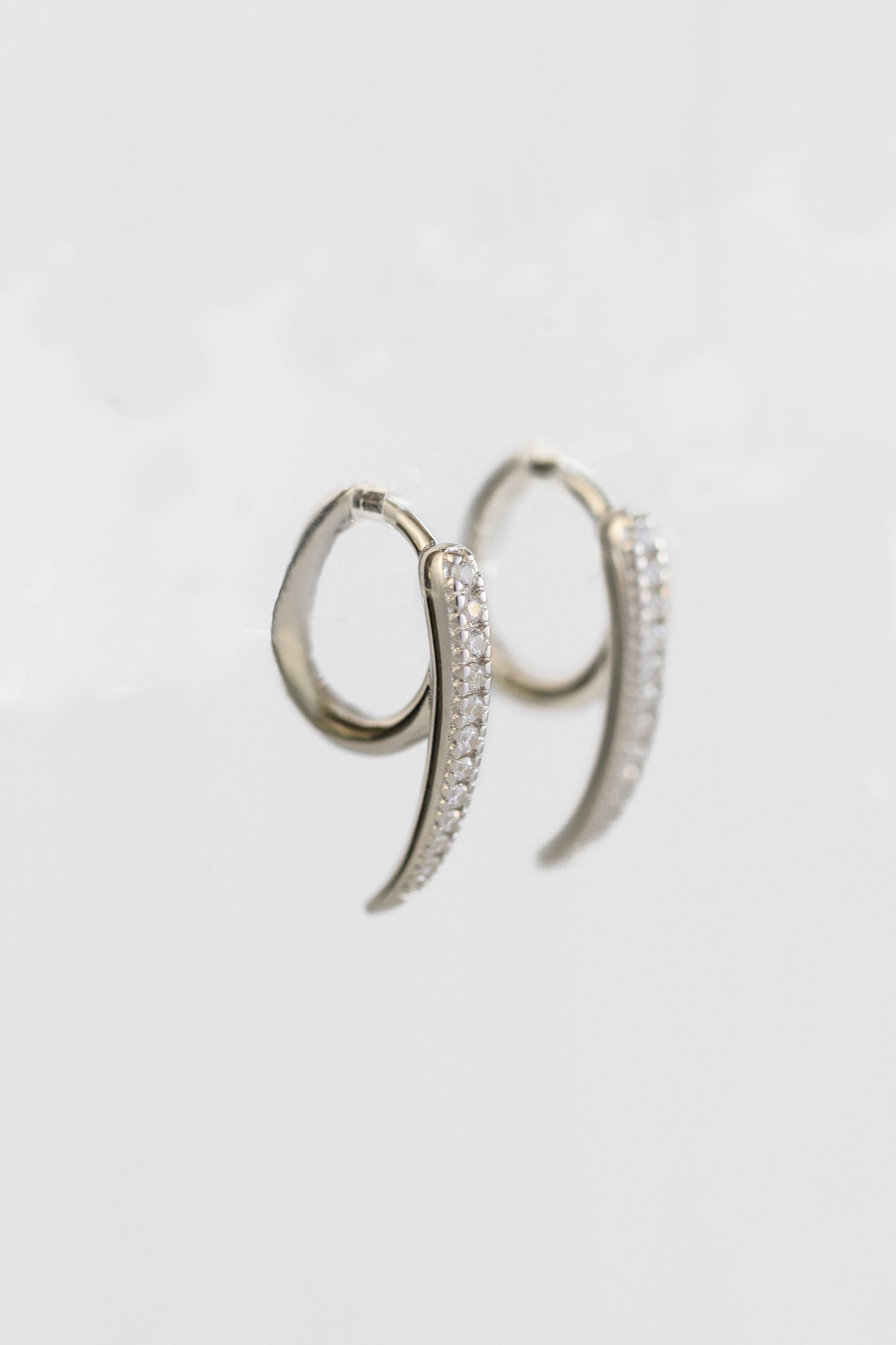 Fantasy Silver Huggie