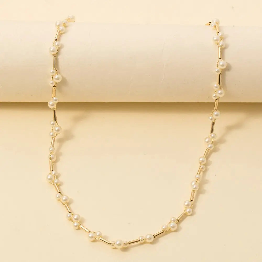 Pearl Cluster Necklace