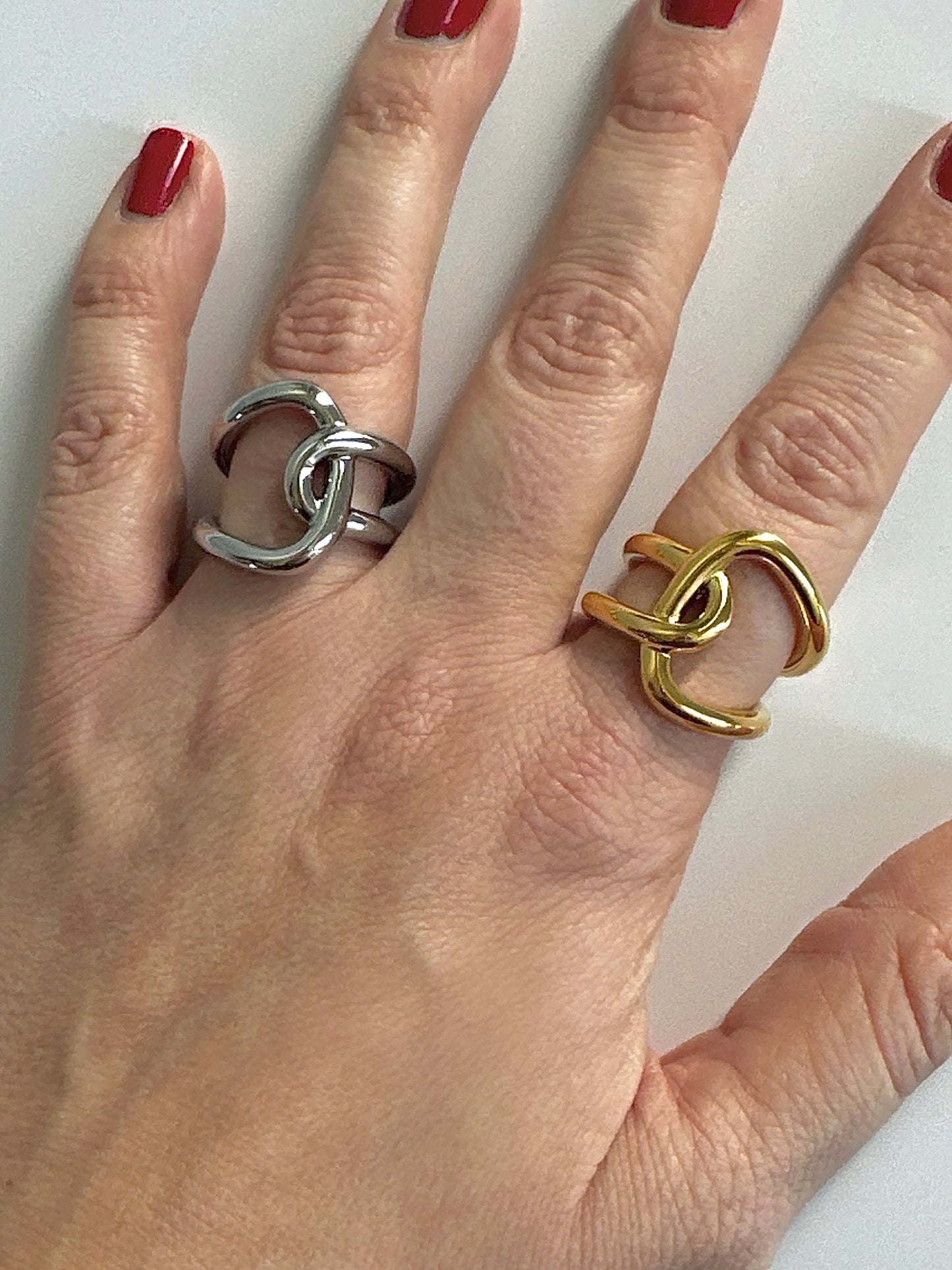 Interlock Silver Ring