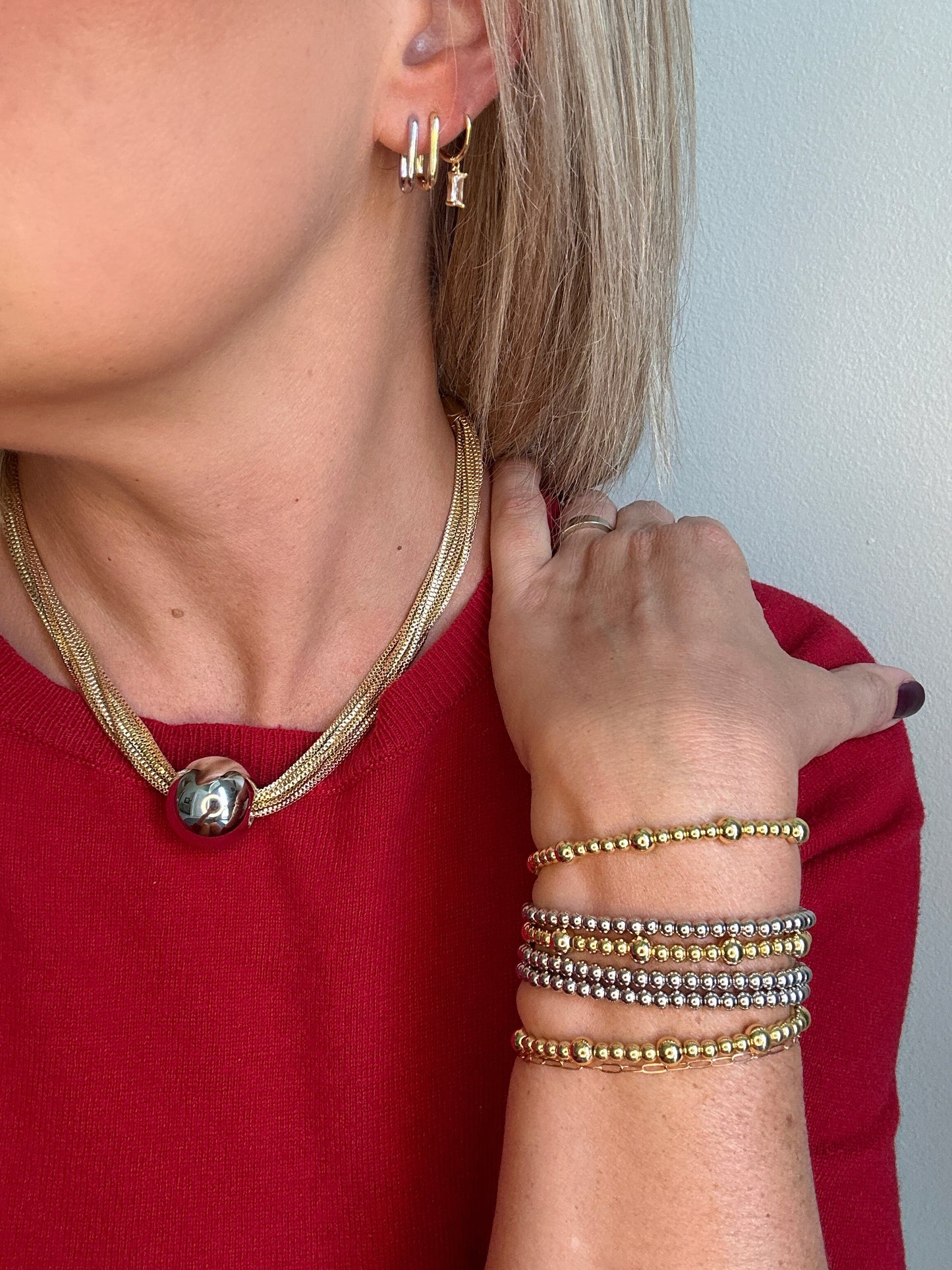 Silver Ballin Necklace