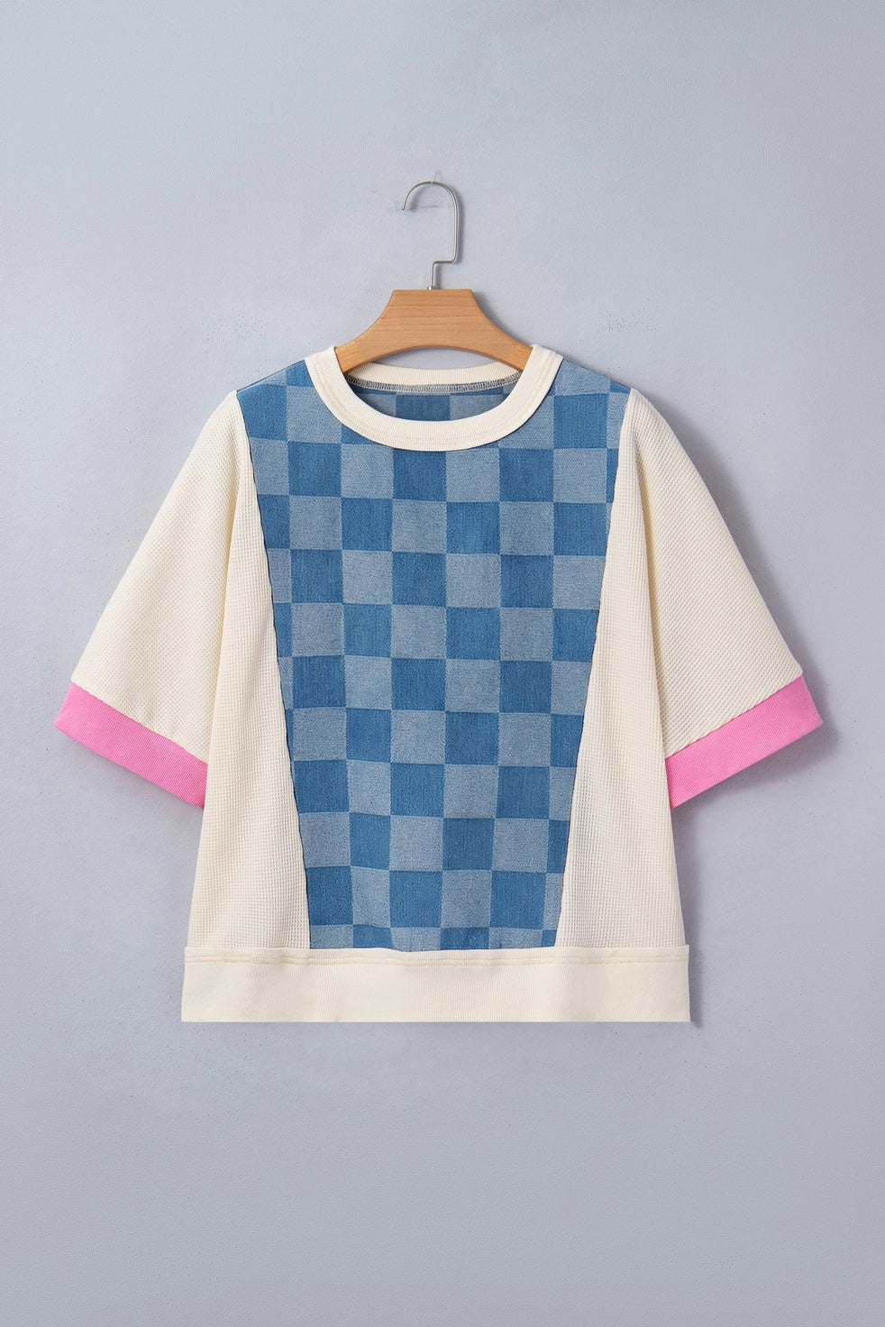Blue Checkered Top