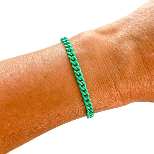 Teal Chain Bracelet
