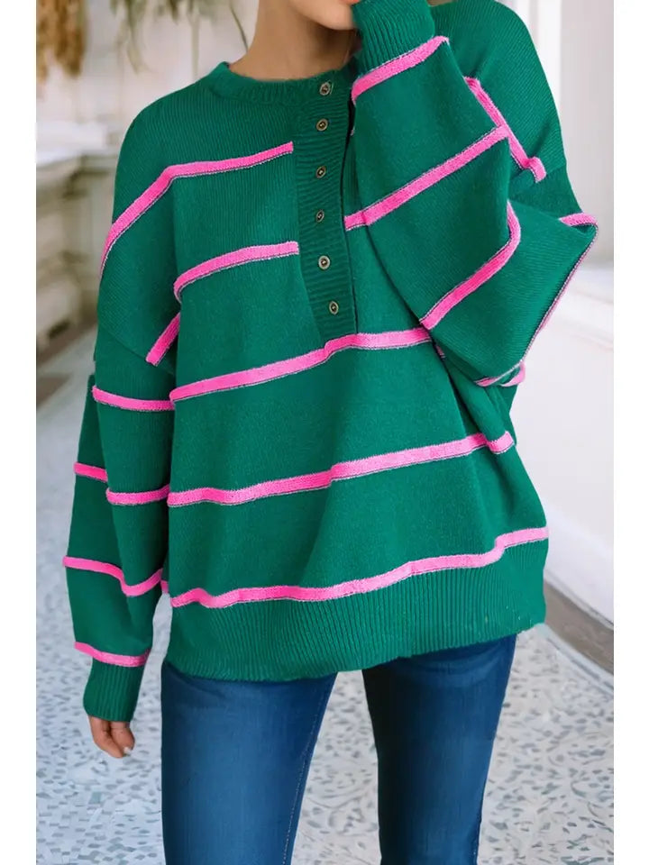 Stripe Oversized Sweater