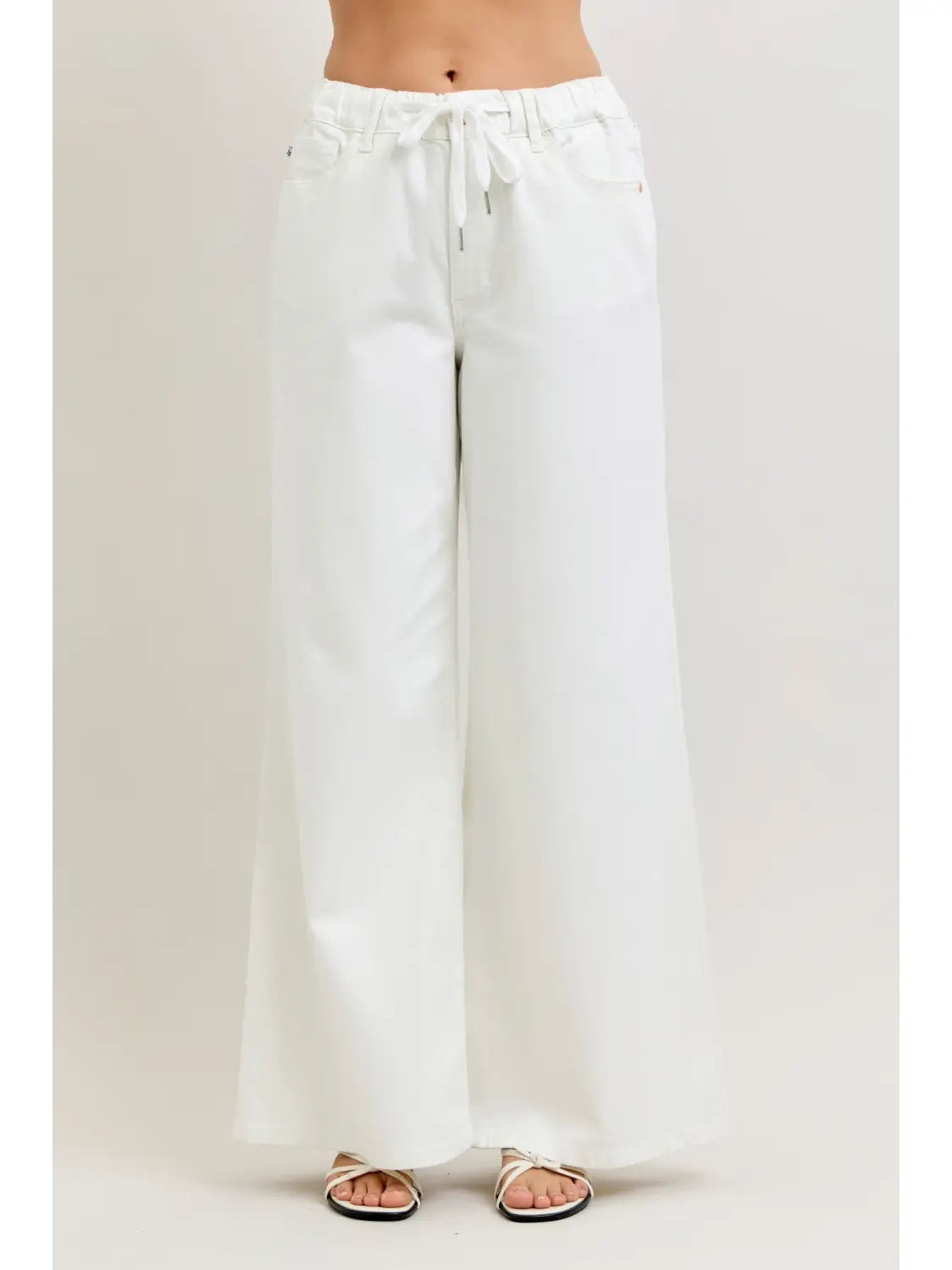Judy Blue Palazzo White Jeans