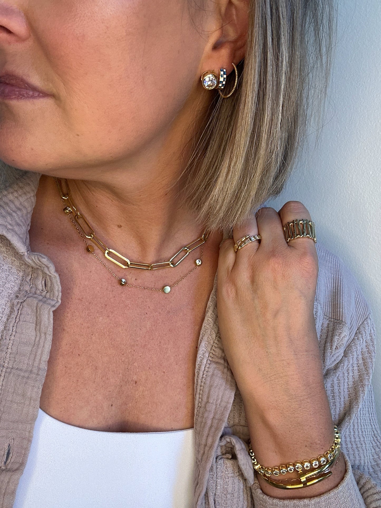 Everyday Ridged Hoops