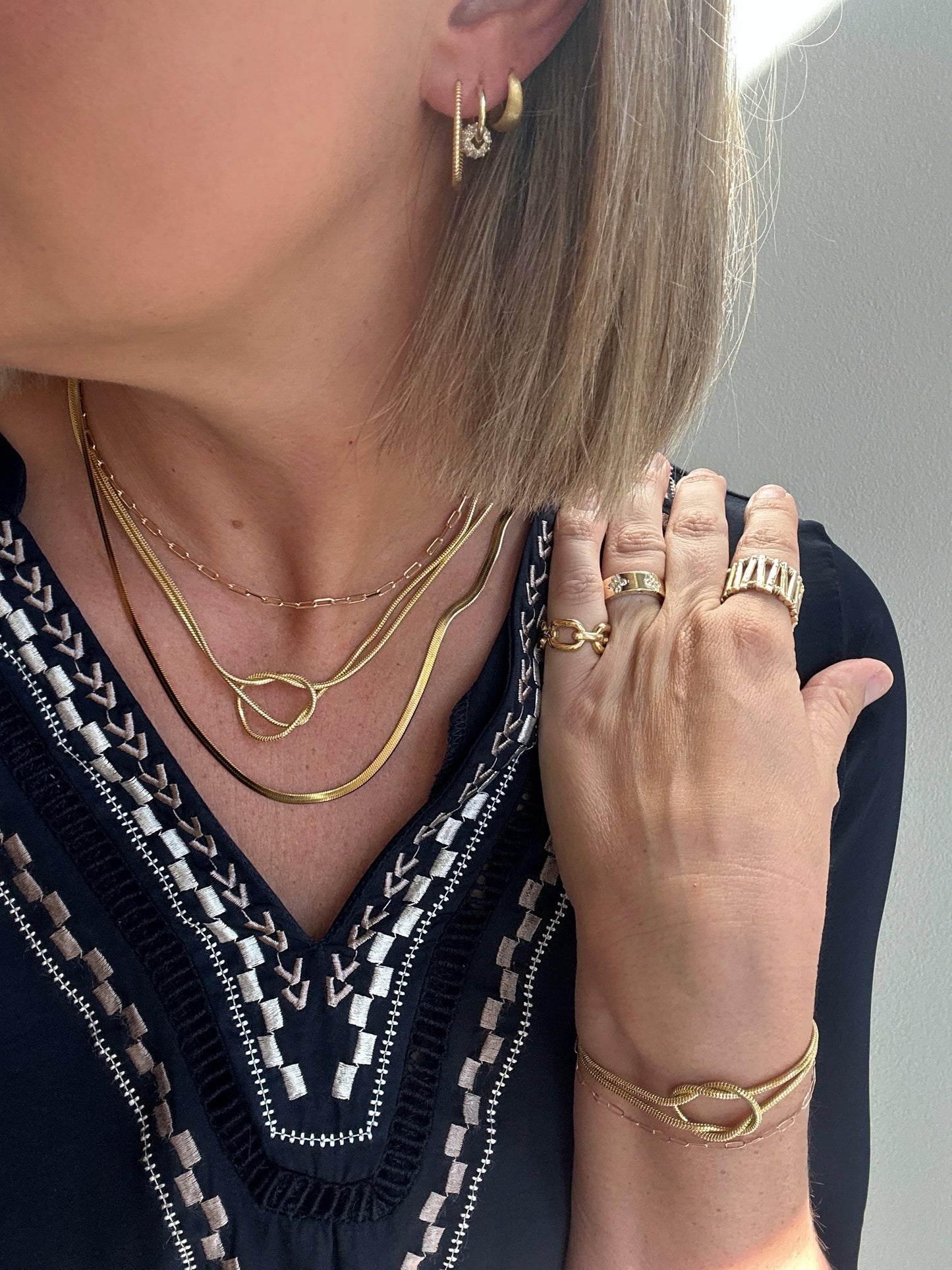 Everyday Ridged Hoops