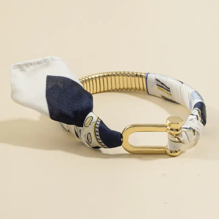 Blue Scarf Bangle